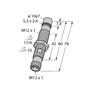 Индуктивный датчикдля высокого давления - BID1,5-G120-AP6-H1141 - 1682000 Turck