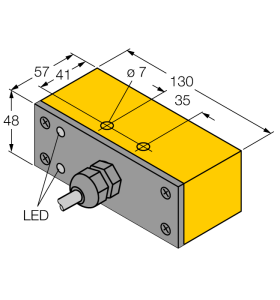 Индуктивный датчик - NI30-Q130-ADZ30X2 - 42095 Turck