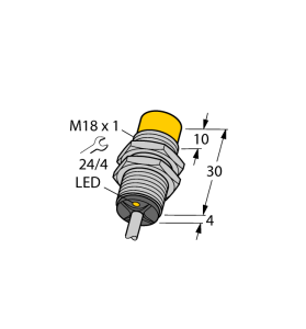 Индуктивный датчик - NI14-G18-Y1X - 4015401 Turck