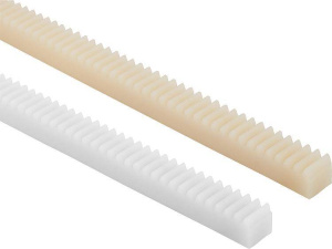 Norelem 22422 Gear racks, plastic injection moulded, straight teeth