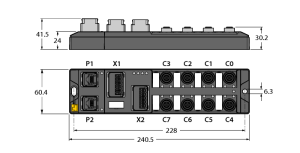 Компактный модуль ввода/вывода для Ethernet16 дискретных каналов, конфигурируемых как PNP-входы либо выходы 2 А - TBEN-A1-16DXP - 6814016 Turck 