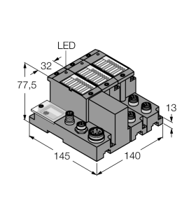 Программируемый комплект для Ethenet/IP в IP67 - TI-BL67-PG-EN-IP-4 Turck 