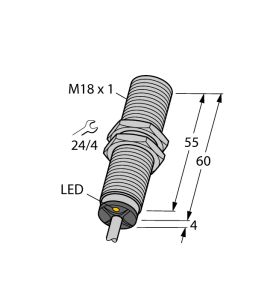 Индуктивный датчик - BI5-M18-AZ3X - 43104 Turck 