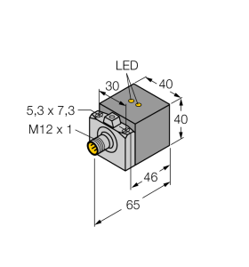 Индуктивный датчик - BI20U-CA40-AP6X2-H1141 - 1627200 Turck 