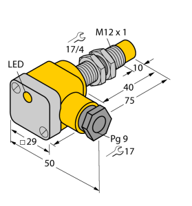 Индуктивный датчик - NI5-G12SK-AP6X - 46362 Turck