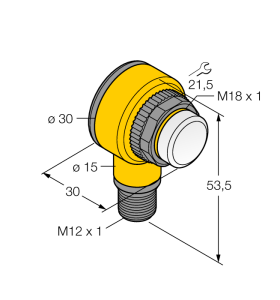 Светодиодный индикатормаяк - T18RGXPQ - 3074022 Turck