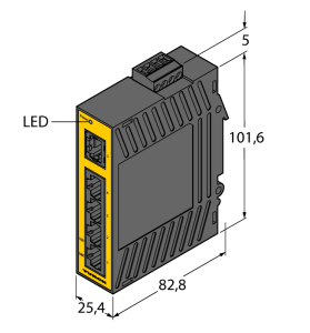 Промышленный EthernetНеуправляемый переключатель - SE20-84X-RJ522 - 6607005 Turck 