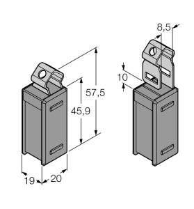 Mobile data carrier - TW865-928-Q20L58-B110 - 7030375 Turck 