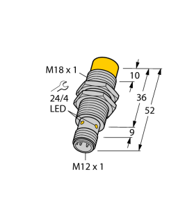Индуктивный датчик - NI12U-M18-AN6X-H1141 - 1645150 Turck