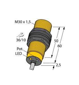 Емкостной датчик - BC10-S30-RZ3X - 2310800 Turck