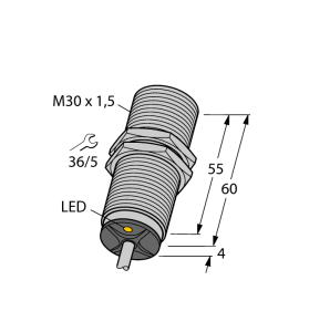 Индуктивный датчик - BI15U-M30-VP44X - 1634884 Turck 