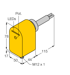 Мониторинг потокапогружного типа с оценочной электроникой - FCS-HA2P-LIX-H1141/AL115 - 6870720 Turck 