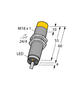 Индуктивный датчик - NI12U-M18M-VN4X - 1581501 Turck
