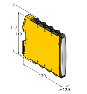 Шина питания модуля подачи питания - IMX12-PS02-UI-UIR-PR/24VDC Turck 