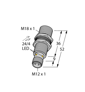 Индуктивный датчик - BI10U-MT18-VP6X-H1141 - 1644855 Turck 