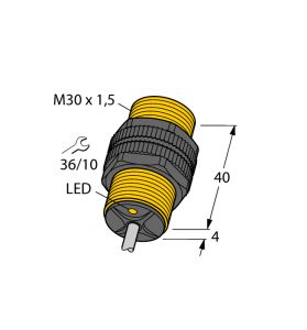 Индуктивный датчик - BI10-P30-Y1X - 40400 Turck