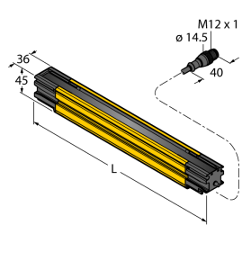 Безопасность персоналаSafety light screenPair - SLLP14-1260P88 Turck
