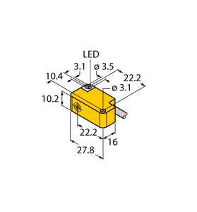 Индуктивный датчик - BI2-Q10S-AN6X - 1619310 Turck