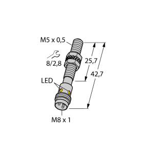 Индуктивный датчик - BI1-EG05-RP6X-V1331 - 4609752 Turck 