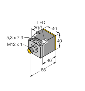 Индуктивный датчик - BI20U-CK40-AP6X2-H1141 - 1627233 Turck 