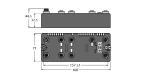 Компактная мультипротокольная станция для Industrial EthernetDigitaler Zahler/Encoder Interface und 8 digitale PNP Eingange - BLCEN-5M12LT-1CNT-ENC-8DI-PD Turck 