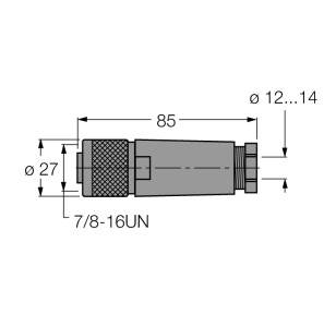 Аксессуары для полевых шинЗаказной разъем - B4151-0/16 - 6914520 Turck 