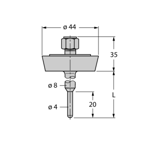 Детектирование температурыЗащитные гильзы - THW-3-DN25K-A4-L035 Turck 