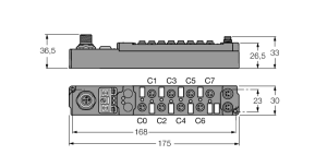 Piconet® автономный модуль DeviceNet™8 цифровых выходов, 0.5 А - SDNB-0008D-0006 - 6824041 Turck 