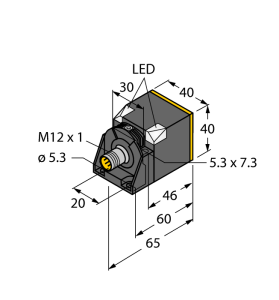 Индуктивный датчик - BI30U-CK40-AP6X2-H1141 - 1625829 Turck