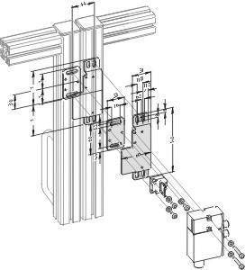 Schmersal. Solenoid interlock - Mounting set MS AZM 170 P