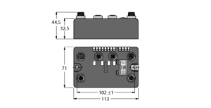 Компактная мультипротокольная станция для Industrial Ethernet2 analoge Eingange fur Pt and Ni Sensoren - BLCEN-2M12MT-2AI-PT Turck 