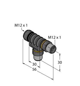Соединительная системаT-разветвитель без кабеля - VT2-FKM5-FSM5-FSM5 - 6930574 Turck 