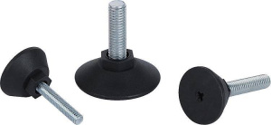 Norelem 27795 Levelling feet round with hex. collar