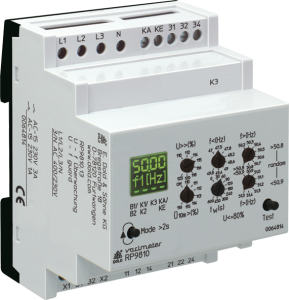 DOLD. Voltage and frequency monitor for generator sets on public grid acc. to VDE-AR-N 4105 RP 9810 