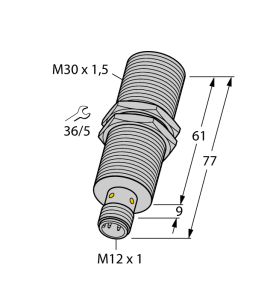 Индуктивный датчикс аналоговым выходом - BI10-M30E-LIU-H1141 - 1537003 Turck