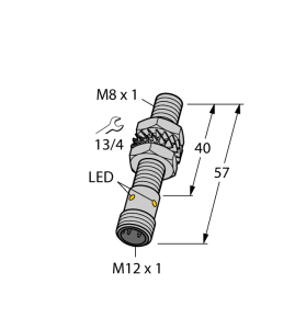Индуктивный датчикдля жестких условий окружающей среды - BI1,5-EG08WD-AN6X-H1341 - 4602211 Turck