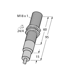 Индуктивный датчикс расширенным диапазоном температуры - BI5-EM18-AP6/S907 - 4617425 Turck